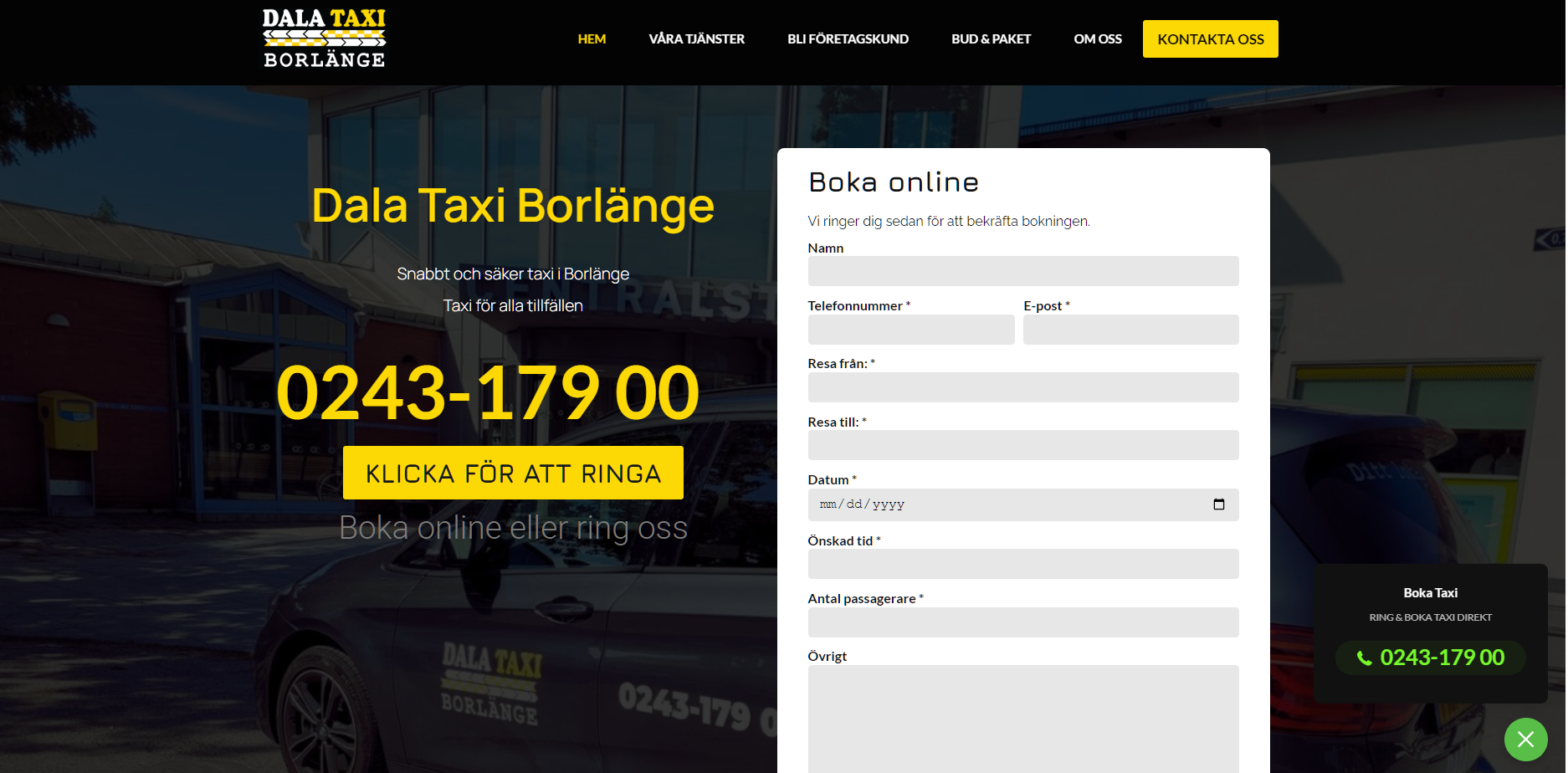 Dala Taxi Borlänge – SEO Success Story